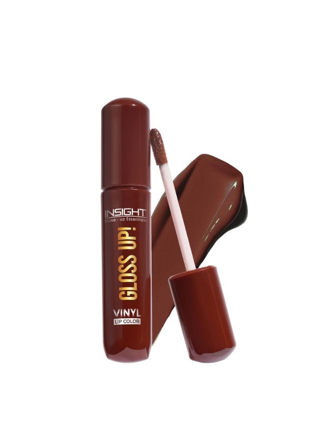 إنسايت أحمر شفاه لامع من INSIGHT Gloss Up! بلون كابتشينو كراش | لمسة نهائية شديدة اللمعان | صبغة غنية | تركيبة خفيفة الوزن وتدوم طويلاً | مريح للاستخدام طوال اليوم (4 غرام) - Image 1